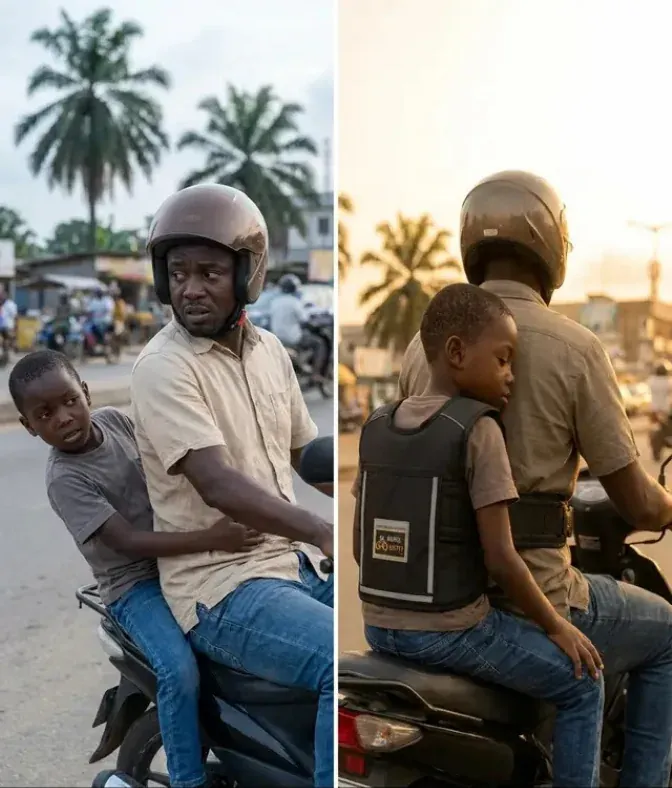 Gilet Sécurité Enfant — en situation