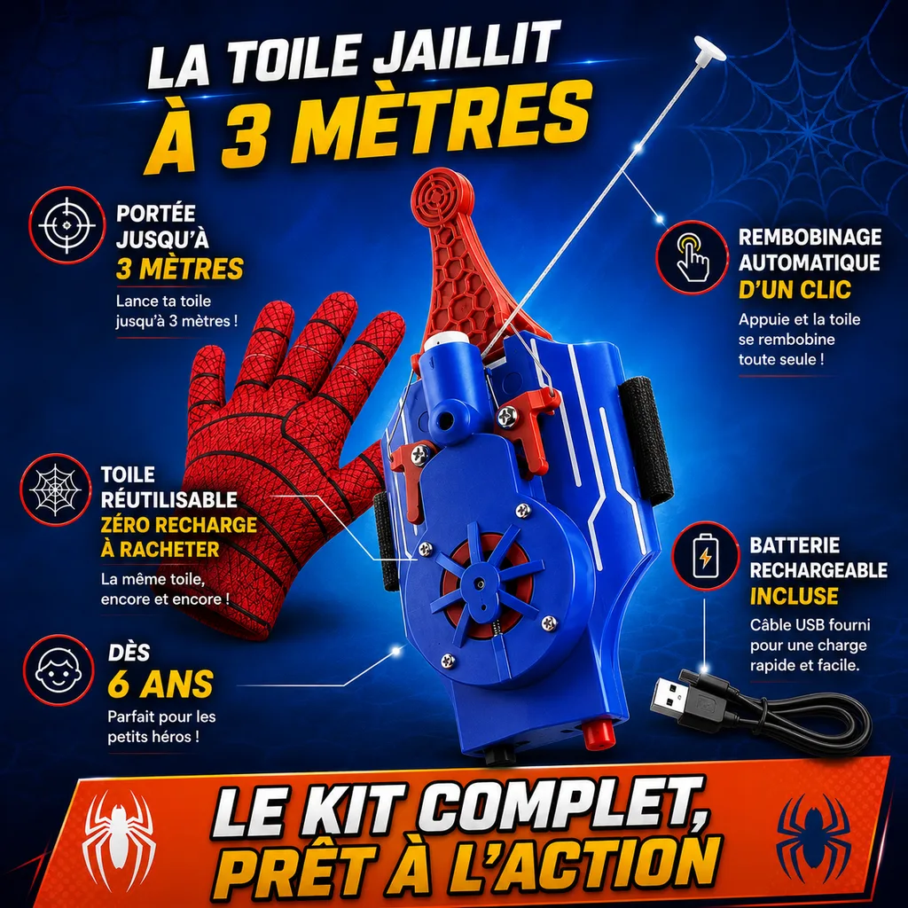 Lanceur de Toile de Héros — caractéristiques
