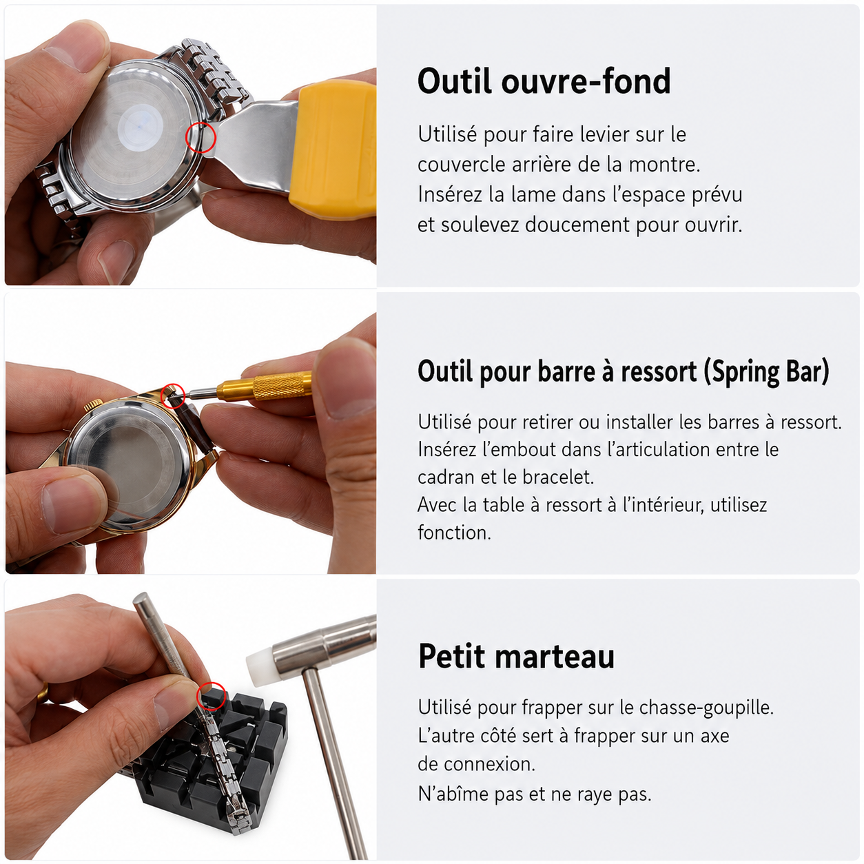 Kit Réparation Montre 147 Pièces — en situation