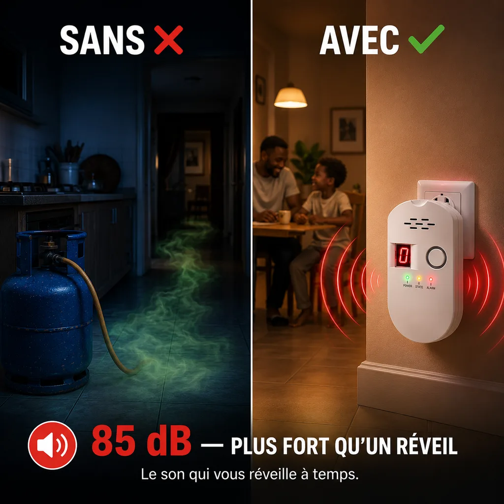 Détecteur de Fuite de Gaz — en situation