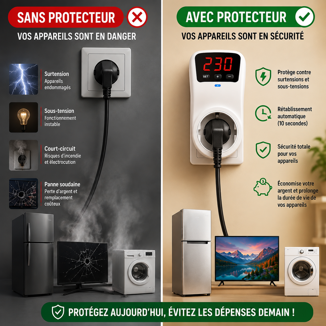 Protecteur de Tension — en situation