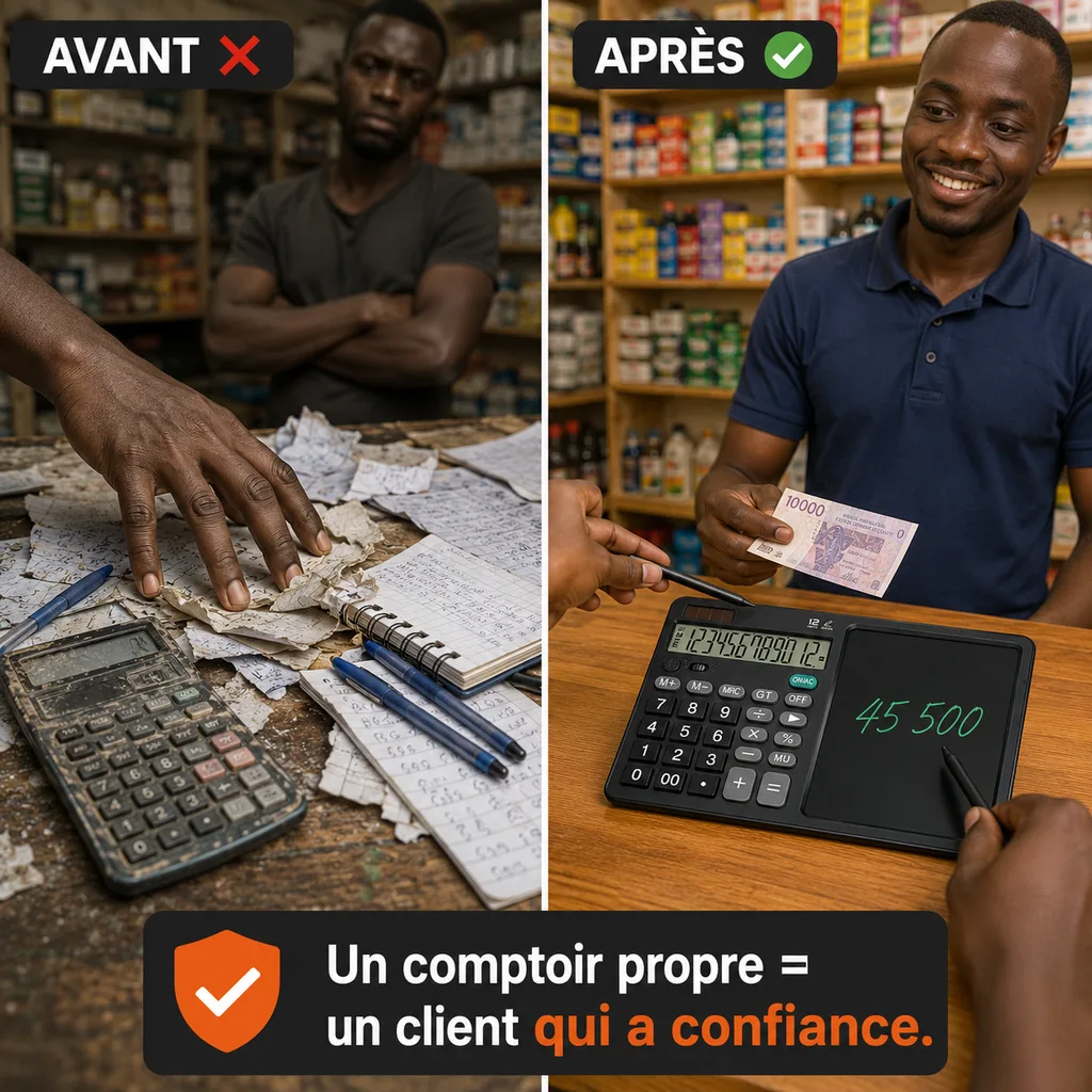 Calculatrice + Ardoise Magique — en situation